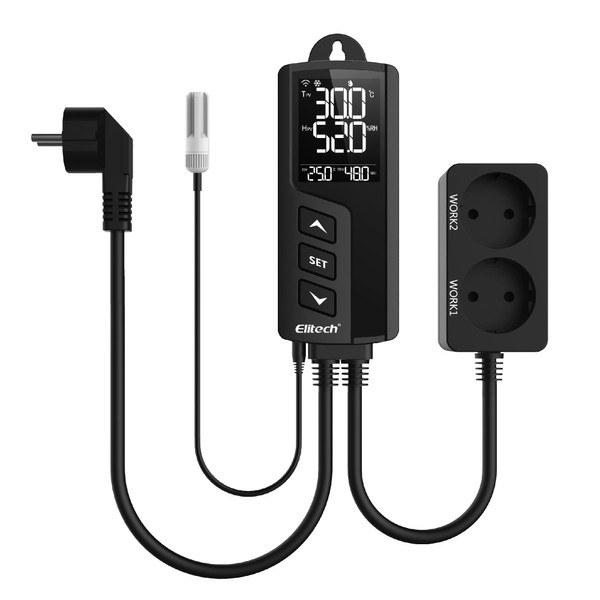 Elitech Thermostat Temperature Controller & Humidity Controller Temperature Control Sockets