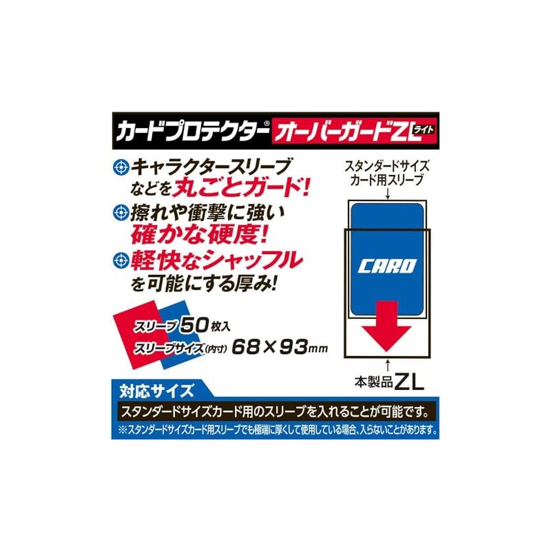 Yanoman 4-Piece Card Protector Overguard ZL (Compatible Card Size: 2.7