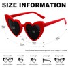 KANASTAL Red Heart Sunglasses Womens Mens Polarised Love Heart Shaped