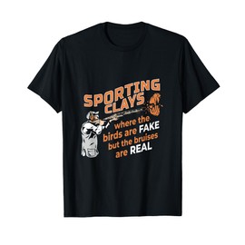 Skeet Trap Shooting,Sporting Clay, Shooting Vest Men T-Sh T-Shirt
