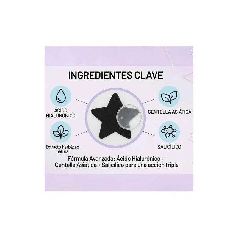 Parches Para Acné Y Espinillas Forma Estrella Aurany 4pcs