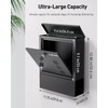 Uniclife Wall Mount Mailbox, Mailboxes for Outside, Large Modern Mail