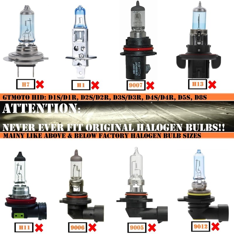 GTMOTO L0000D3S D3S HID Headlight Bulbs for Dodge Jeep Chrysler