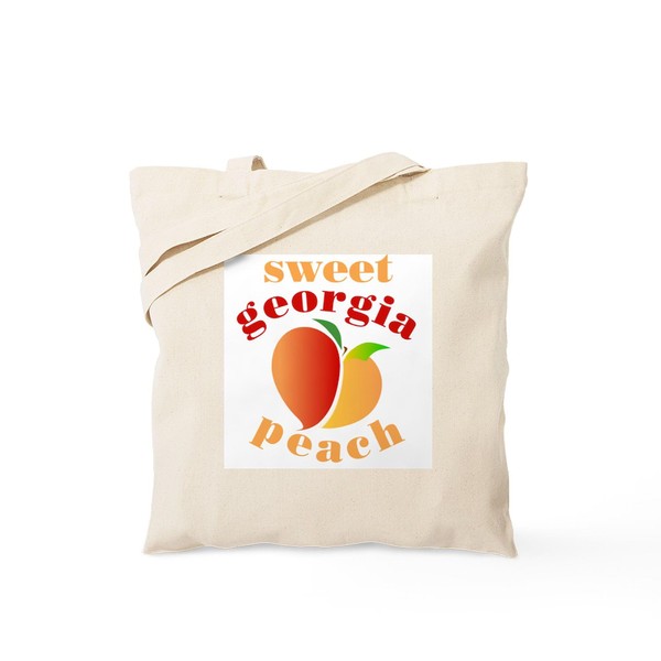 CafePress Sweet Georgia Peach Tote Bag Natural Canvas Tote Bag,