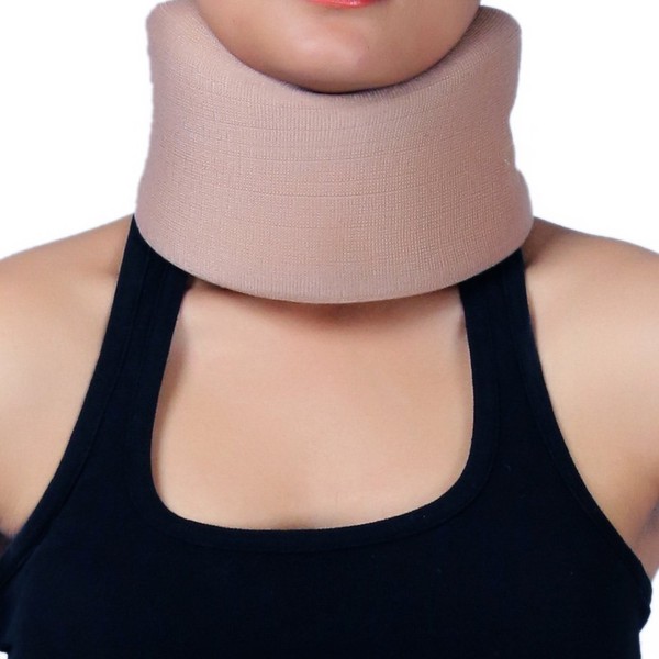 HealthGoodsIn - Adjustable Soft Full Foam Cervical Collar | For Neck Support | Neck Brace | Vertebrae Support | Relieves Pain | Reduces Pressure from the Spine (Large)