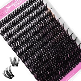 FADLASH Lash Clusters Eyelash Extensions 12-18mm Eyelash Clusters Individual Cluster Lashes D Curl DIY Lash Extension Clusters Volume (L01-Mix12-18)