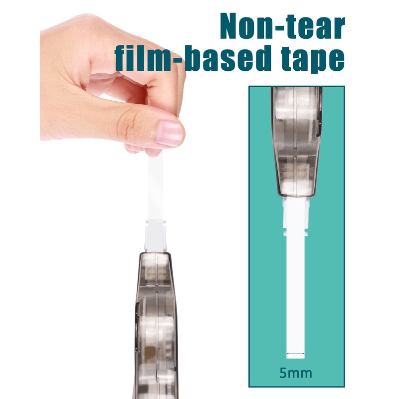Lzerking Correction Tape, White, 6-Count, Make Instant Corrections With No