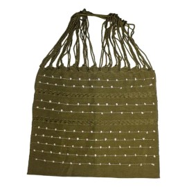 Bolso Artesanal Con Bolitas Chiapas Echo Ha Mano Verde