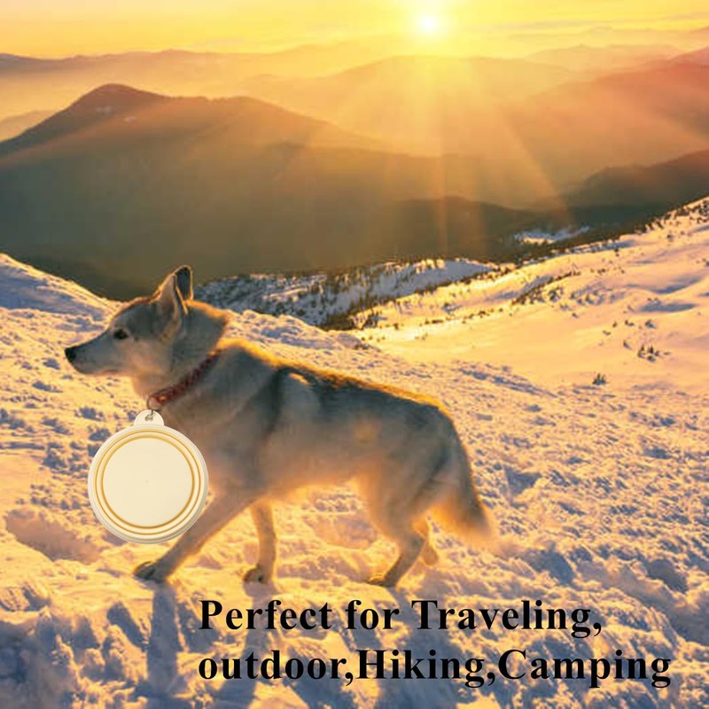 Dog Bowls Pet Collapsible Bowl, 2 Pack,Small,Medium, Large