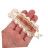IWOWHERO Quality Pearl Banana Clips 2pcs Large Size for Women