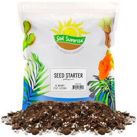 All Natural Seed Starting Mix (8 Quarts), Expert Grade Seed Starter Potting Mix, Start Herbs, Vegetables, and Other Grass