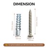6PCS Heavy Duty Steel Wall Anchor with Screws, Stripped Screw