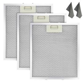 10.5x12 Inch W10169961A Range Hood Aluminum Mesh Filter Fit for Whirl-pool, Ik-ea, Kitchen-Aid, Jenn-Air Replace W10870878, W10875058, W10833076, W10169961, W11245983 by Fetechmate 3 Pack