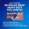 Reynolds Wrap Pre-Cut Pop-Up Heavy Duty Aluminum Foil Sheets, 14