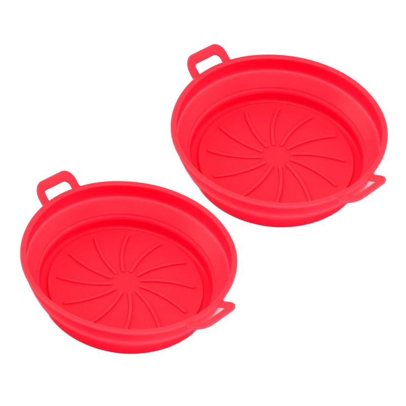 2 PCS Fryer Silicone Basket Nonstick Silicone Liners Fryer Pot