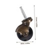 LALAFINA 4pcs Directional Silent Castor Wheels for Office Chair Rotation