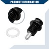 Hihaha Oil Pan Drain Bolt/for Car/Durable Metal/1set Black
