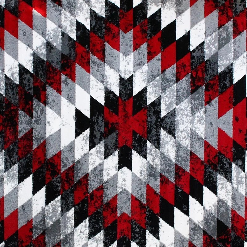Flash Furniture Teagan 63.6" x 87.6" Diamond Olefin Fabric Area