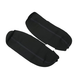 Unifizz 1Pair Front Door Cover Armrest Cover Pad Center Console Cover Replacement Microfiber Leather for Acura RL 2005-2012 Black Arm Rest Cover