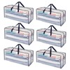 VENO 6 Pack Moving Bags w/Backpack Straps, Moving Boxes &