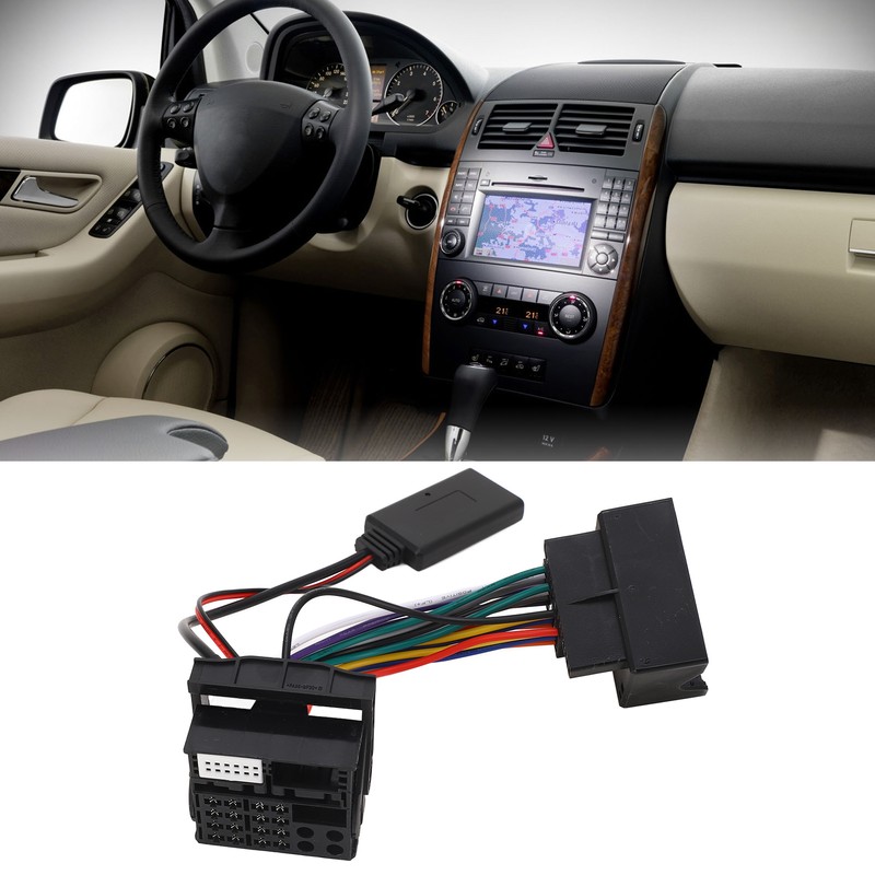 Bluetooth 5.0 Radio Aux Cable 16 Pin Replacement for W169