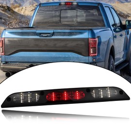 KEEGTBOX High Mount Stop Lights LED Third Brake Light Compatible with Ford 2015-2020 F150, 2017-up F250 F350, 2019-up Ranger, Maverick 2022-up Rear LED 3rd Brake Lamp (Three Vertical Style)