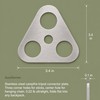 Folding Stainless Steel Tripod, Portable Camping Pot Hanger for Cooking