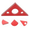 Aluminum Alloy Right Angle Ruler DIY Woodworking Triangle Ruler Measuring