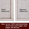 Hemstitched White Lace Napkins, Set Of 4, Size 11.5x11.5 Inch,