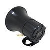 Lrocaoai 12V Police Siren Speaker 3 Tone Sound Volume Adjustment