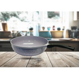 12" Non Stick Ceramic Frying Wok Pan Interior Exterior Cooking Pan,Made In Korea