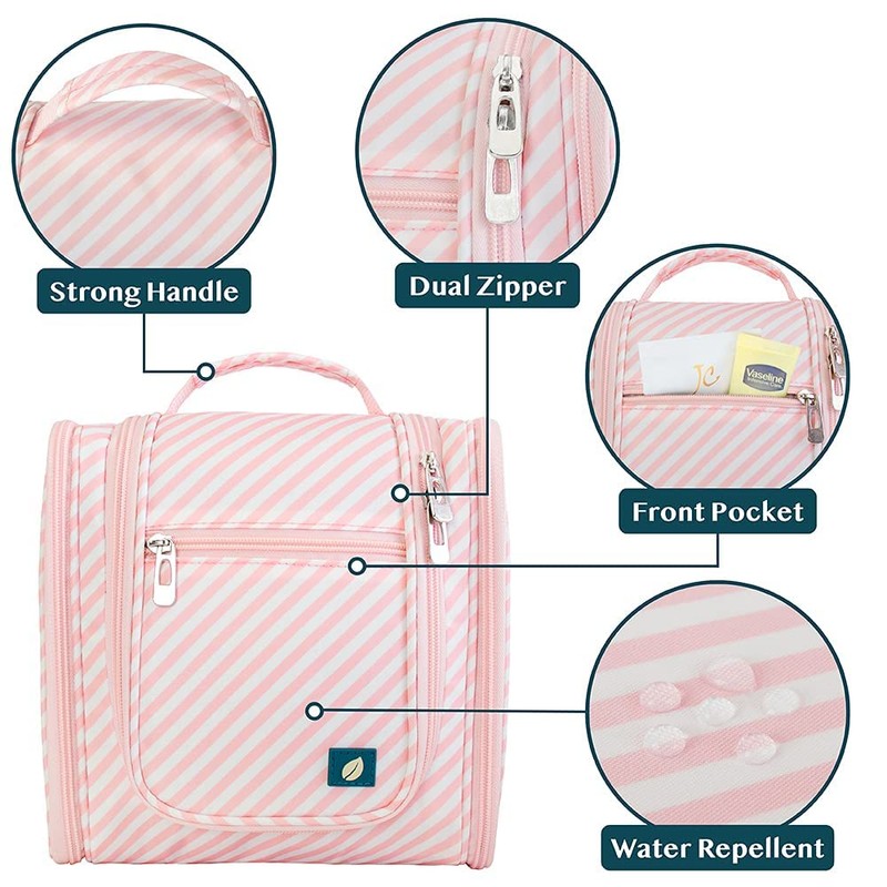 PAVILIA Hanging Toiletry Bag for Women Men Cosmetic Makeup Organizer