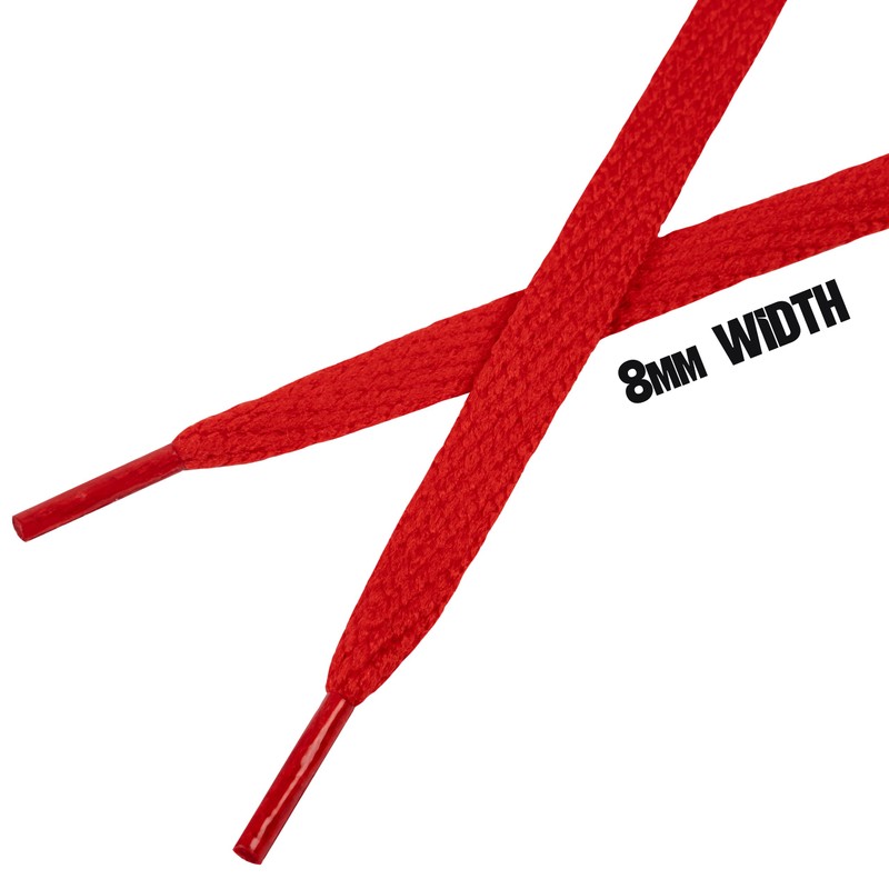 Kilter Flat Trainer Shoelaces - Red - 120 cm -