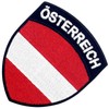 EmbTao Austria Flag Shield Patch Embroidered National Morale Applique Iron