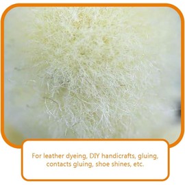 10pcs Wool Daubers Leather Ball Brush Leather Dye Applicator Metal Handle for Leather Dyes Crafts Projects Working Tool Leather Dye Tool Leathercraft Accessories Arts and Crafts