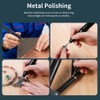 Hanboost 14Pcs Diamond Ball Shape Engraving Burr Set for Rotary