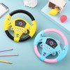 Toyvian Childrens Steering Wheel Toys, 2 PCS Simulated Driving Steering