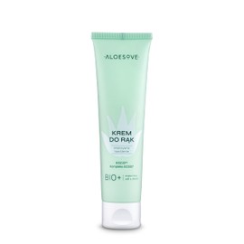ALOESOVE Handcreme 100ml - Vegan Hand Cream mit Sheabutter und Aloe Vera - für trockene und gereizte Hände, intensive Feuchtigkeitspflege und Regeneration