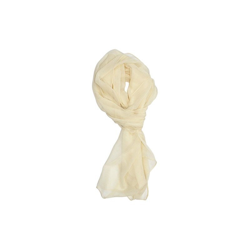 Ted and Jack - Solid Silk Lightweight Accent Scarf (Ivory)