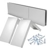 4 Pcs Gutter Valley Splash Guards,Aluminum Rain Diverter Roofing Gutter