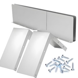 4 Pcs Gutter Valley Splash Guards,Aluminum Rain Diverter Roofing Gutter Splash Guards, 15.7X 3.54 x 0.78 in Diverter Roof Rain Diverter with Screws Gutters for Flat Shingle RoofsResidential Corner