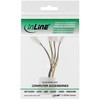 InLine® fan adaptorcable, 4x 3pol. an 13,34cm (5,25")