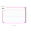Hamelin Flash 2.0 Flashcards, 4x6 Index Cards 80ct Fuchsia Pink