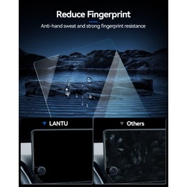 LANTU Tempered Glass Screen Protector for Toyota RAV4 2023 2024 2025 Accessories Navigation Anti-Glare, Bubble-Free Installation, HD Clarity, Touchscreen Cover 10.5''