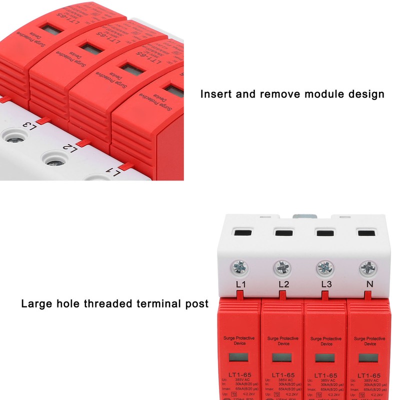 4P Surge Protective Device High Accuracy Exquisite Craftsmanship Safe Arrester