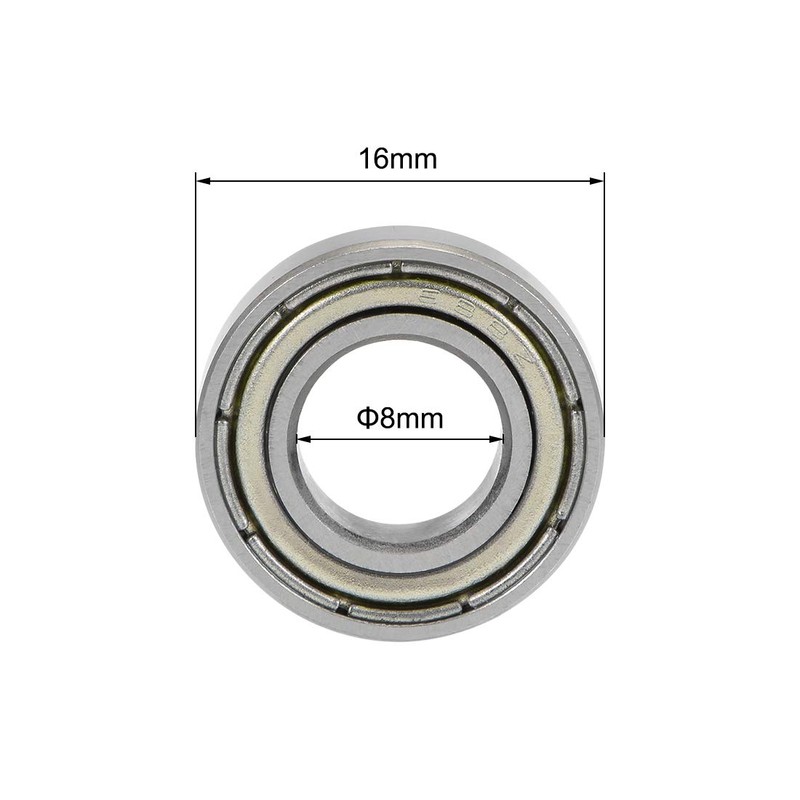 uxcell 688ZZ Deep Groove Ball Bearings Z2 8mm X 16mm