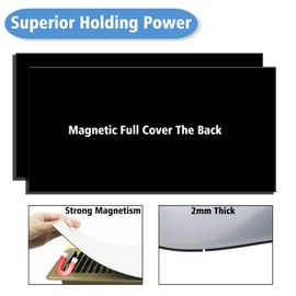Powerful Thick Magnetic Vent Cover 8 X 15.5 Inch Fits Home Air Vent for Floor, Wall, Ceiling Steel Registers, RV, Easily Cut to Any Size (Set of 4)