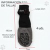 Zapatos para Perro 2 Pares, Calcetines Antideslizantes con Correas Ajustables,