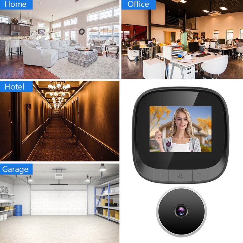 2.4in Smart Visual Door Viewer Digital Video Peephole Security Eye