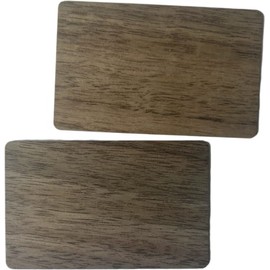 YARONGTECH MIFARE Classic 1K RFID Eco-Friendly Wood Cards 13.56MHz ISO 14443A Door Entry Hotel Key Cards (Pack of 2) (Black Walnut)